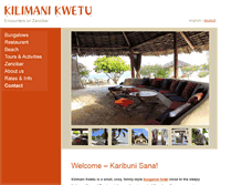 Tablet Screenshot of kilimani.de